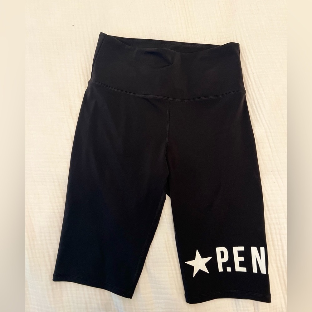 P.E Nation Black Bike Shorts